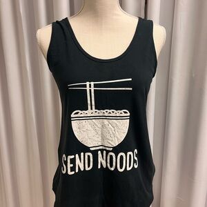 Black Tank Top with Fun Graphic